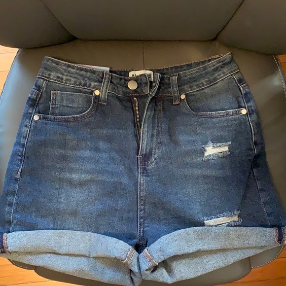 Abound Pants - Abound high waisted denim shorts